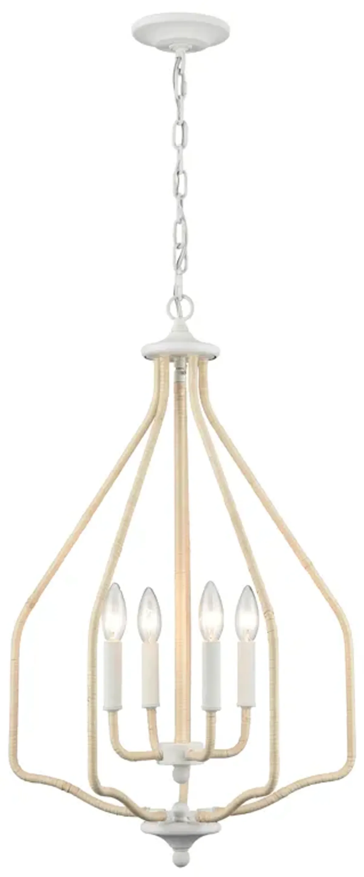 Breezeway 17.75'' Wide 4-Light Pendant - White Coral