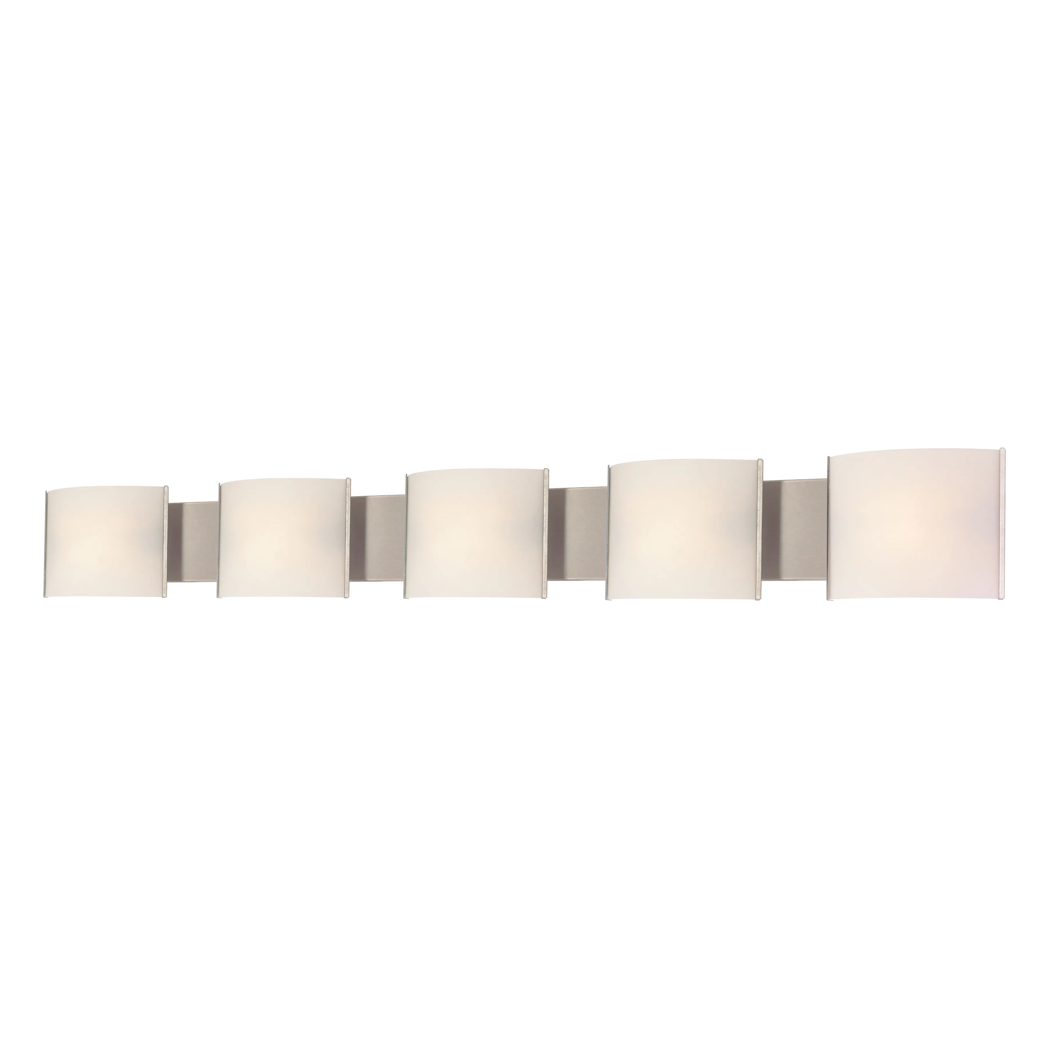 Pannelli 52" Wide 5-Light Vanity Light - Stainless Steel