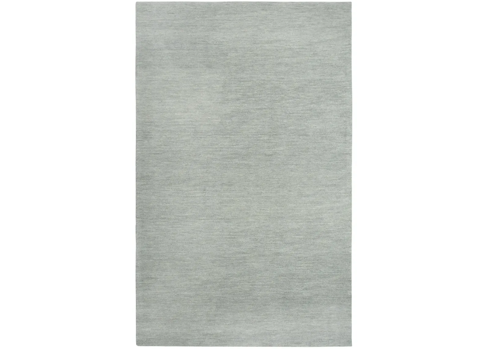 Fifth Avenue Gray Solid Wool 9'x12' Rectangle Rug