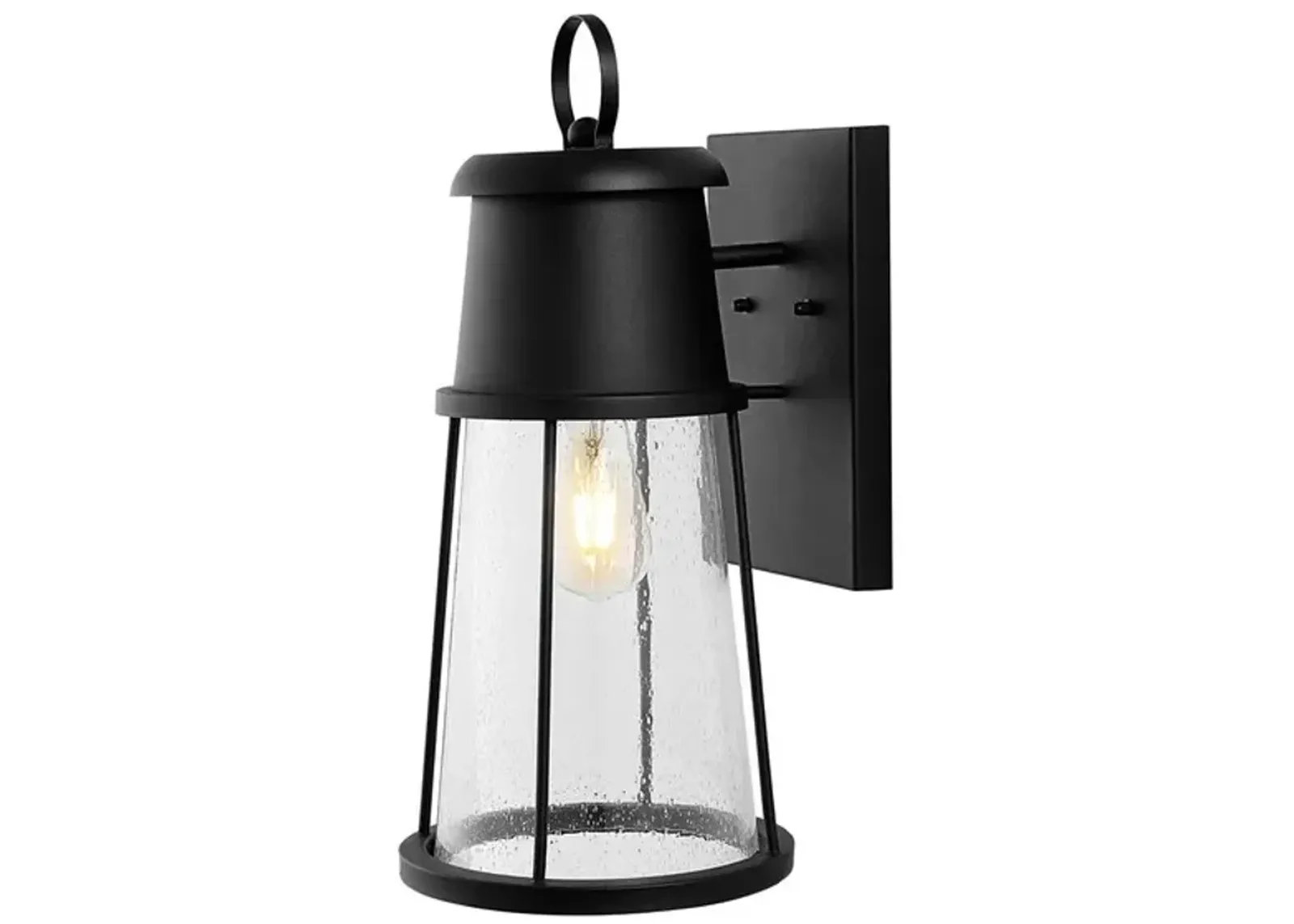 LAELA OUTDOOR WALL SCONCE/BLACK - Set of 2