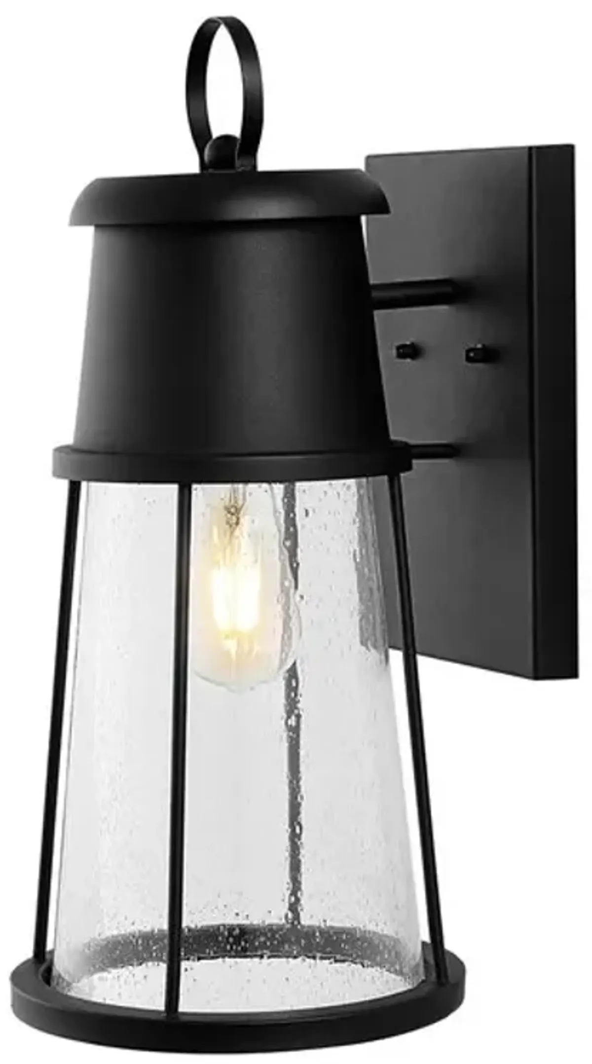 LAELA OUTDOOR WALL SCONCE/BLACK - Set of 2