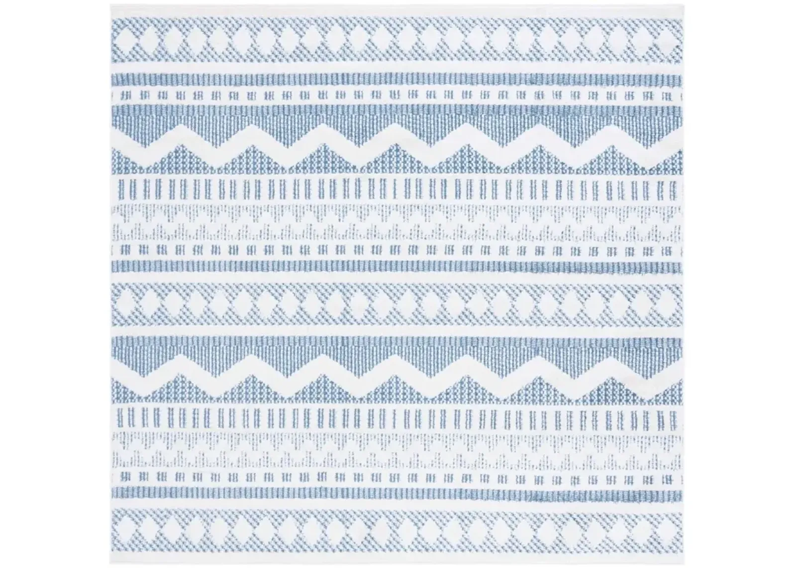 ALAMO 716 Blue 6'-7' X 6'-7' Square Square Rug