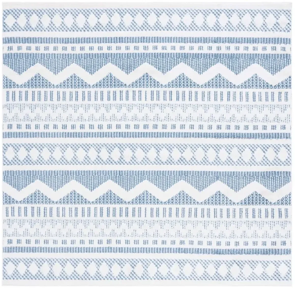 ALAMO 716 Blue 6'-7' X 6'-7' Square Square Rug