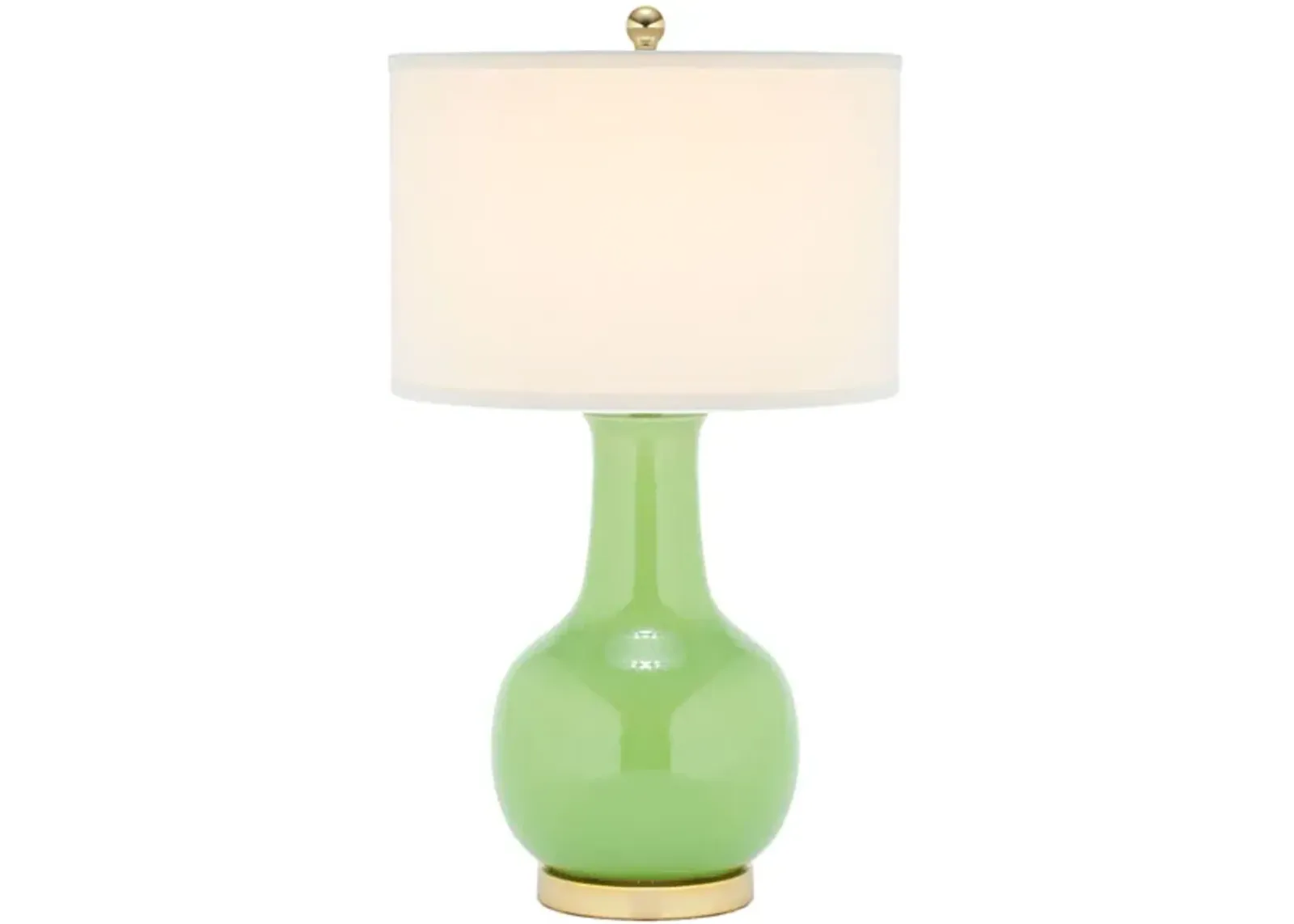 Green 27.5-Inch H Ceramic Paris Lamp