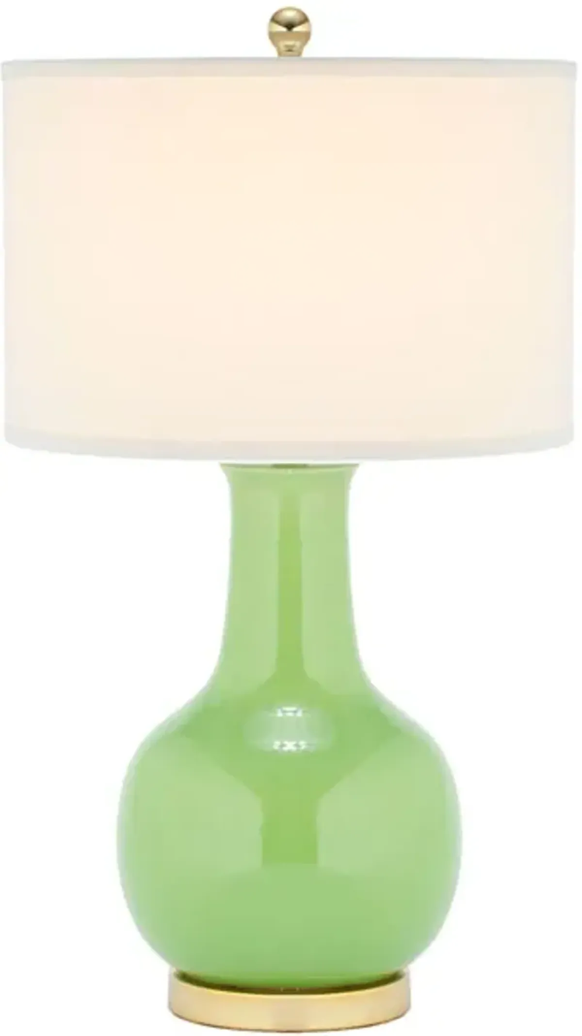 Green 27.5-Inch H Ceramic Paris Lamp