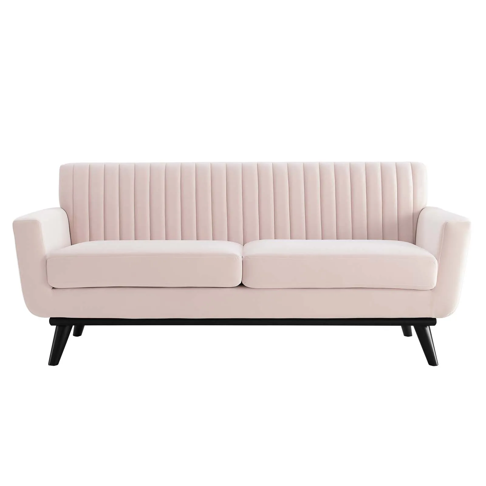 Engage Channel Tufted Performance Velvet Loveseat