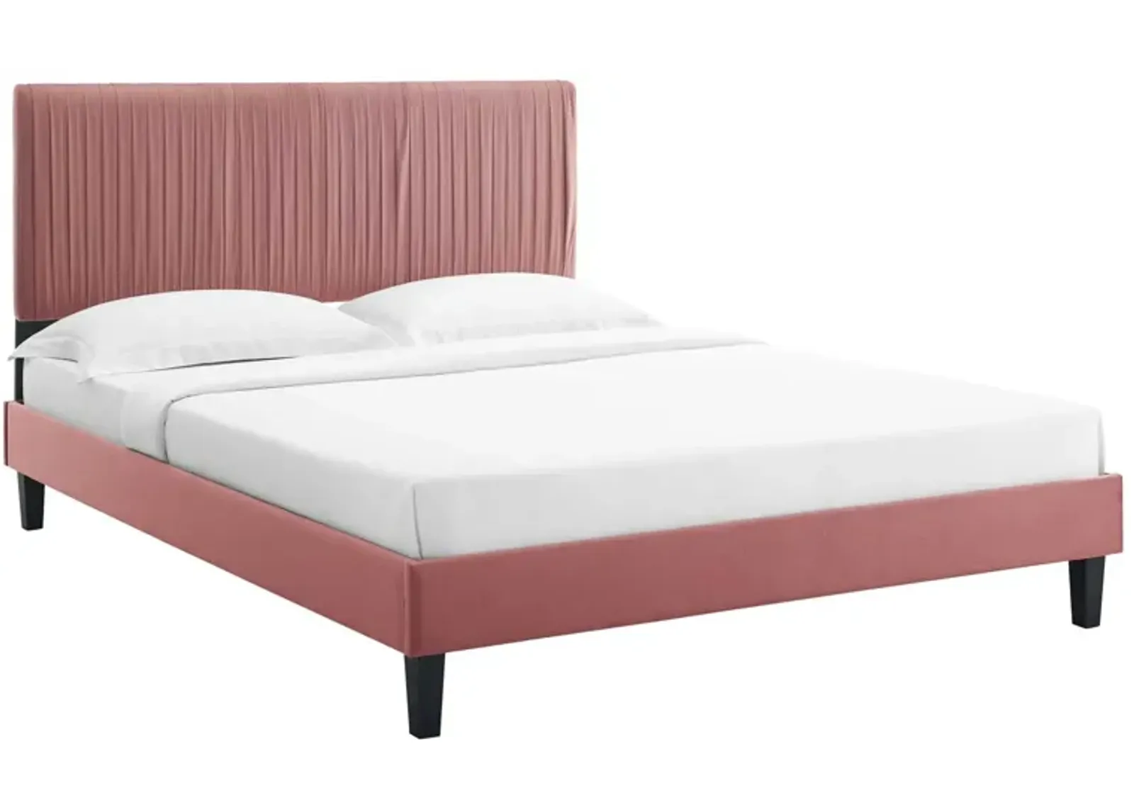 Peyton Performance Velvet Full Platform Bed