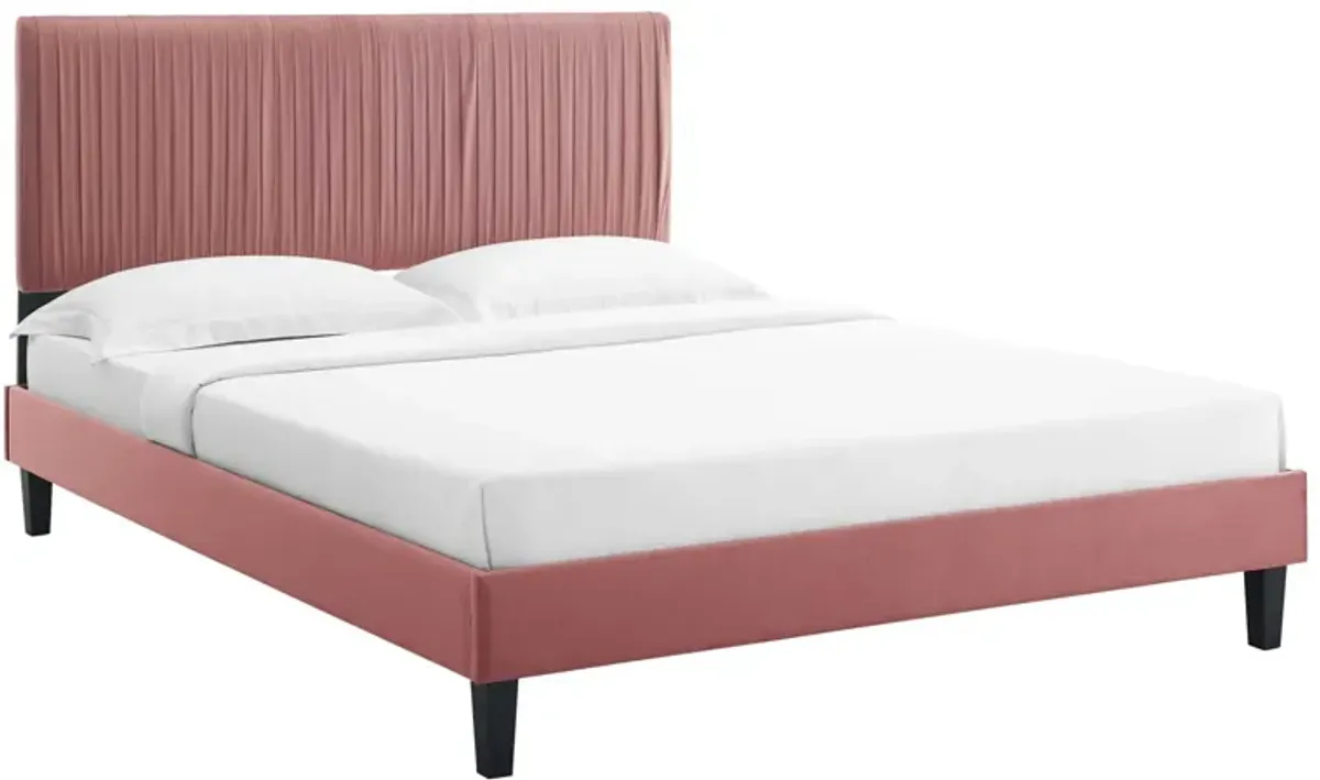 Peyton Performance Velvet Full Platform Bed