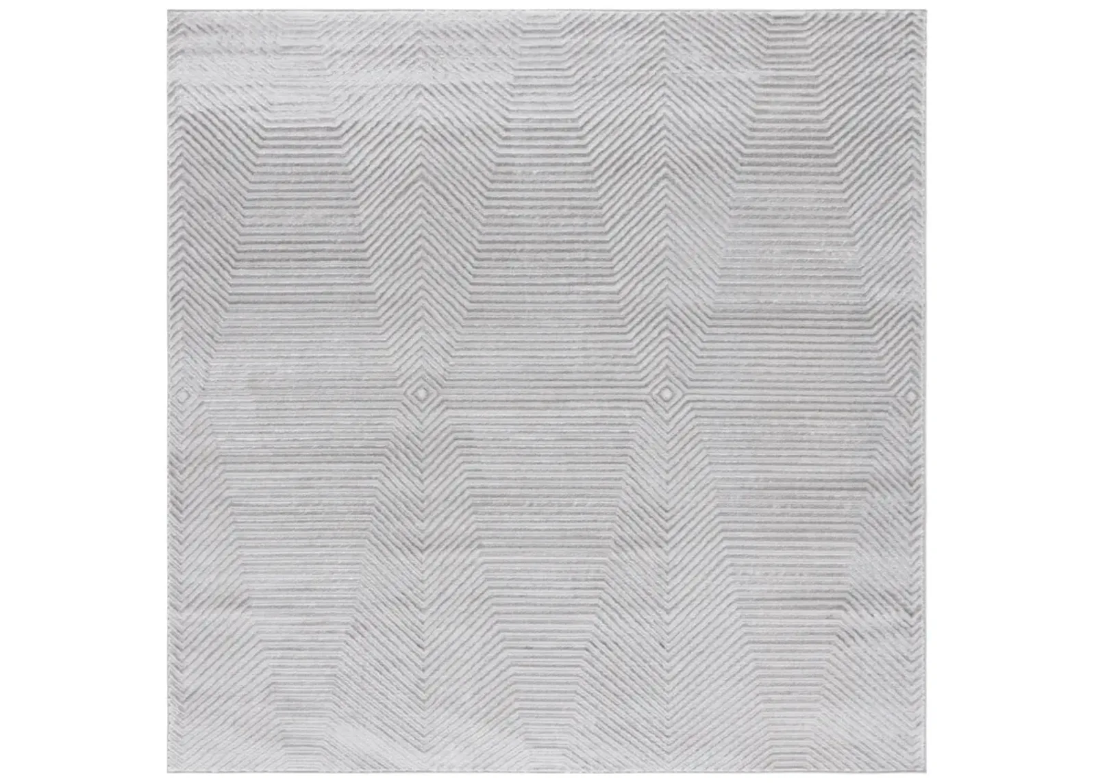 CARTER 212 GREY  6'-7' x 6'-7' Square Square Rug