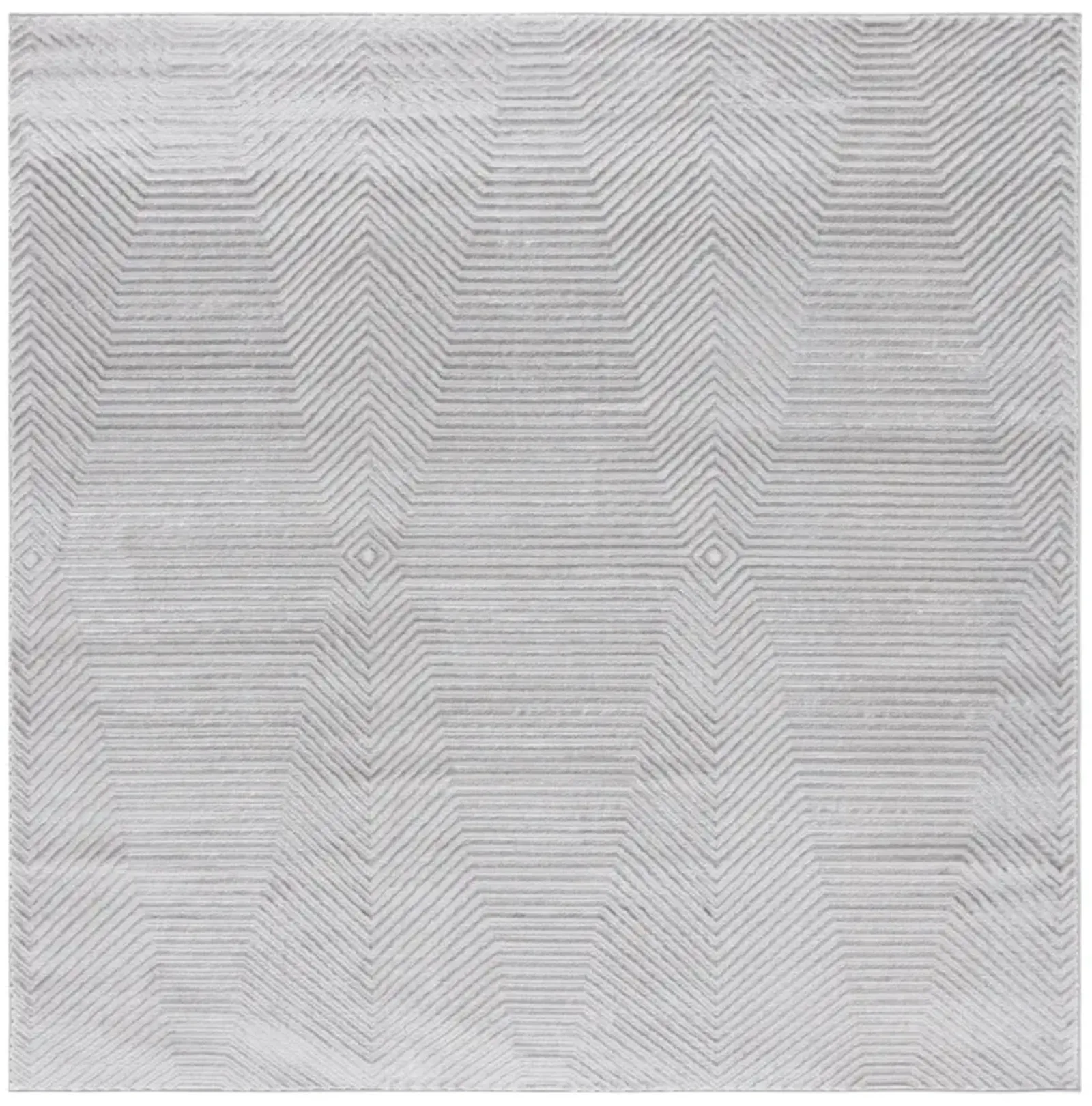 CARTER 212 GREY  6'-7' x 6'-7' Square Square Rug