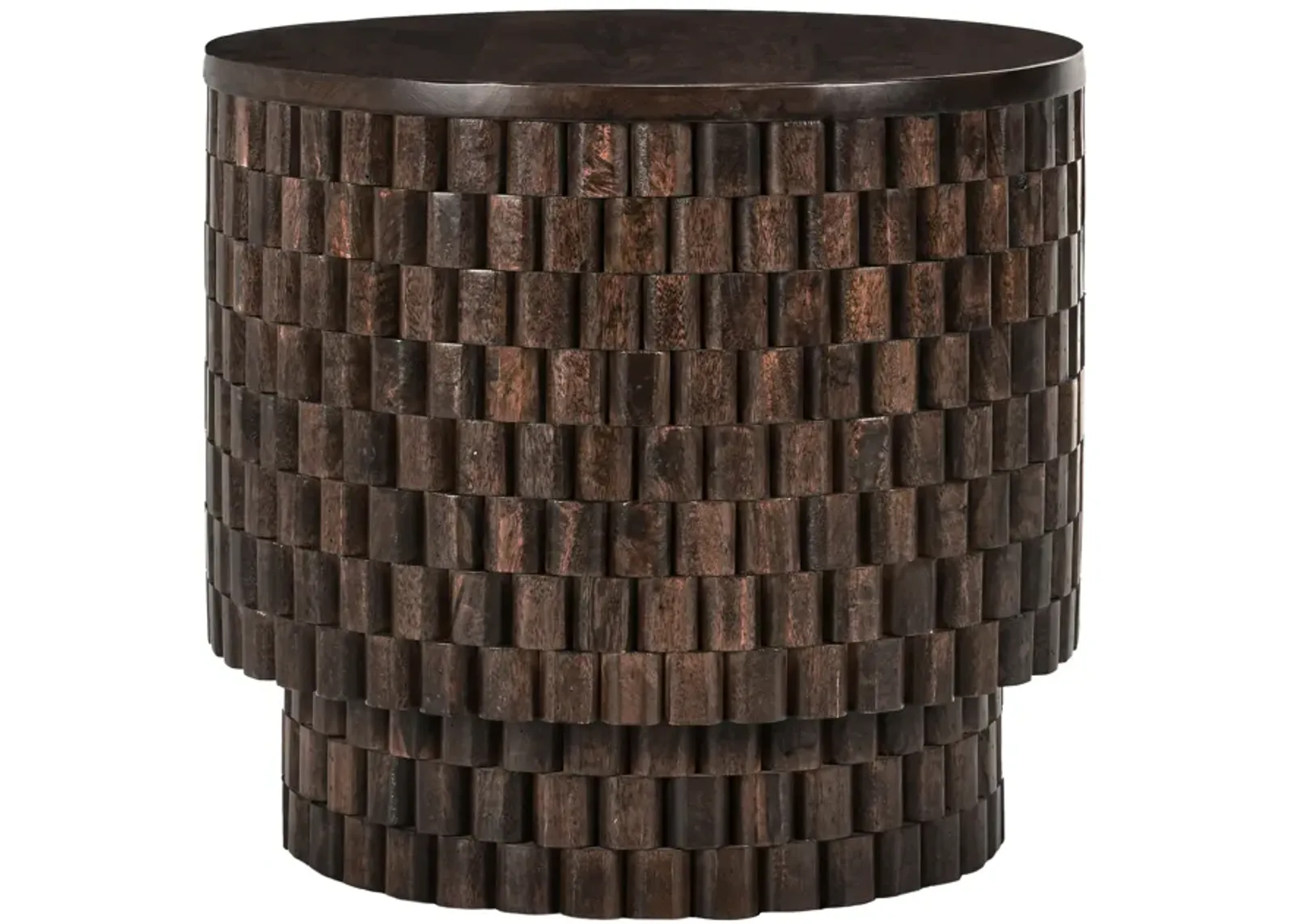 Norwood 25" Round End Table in Brown