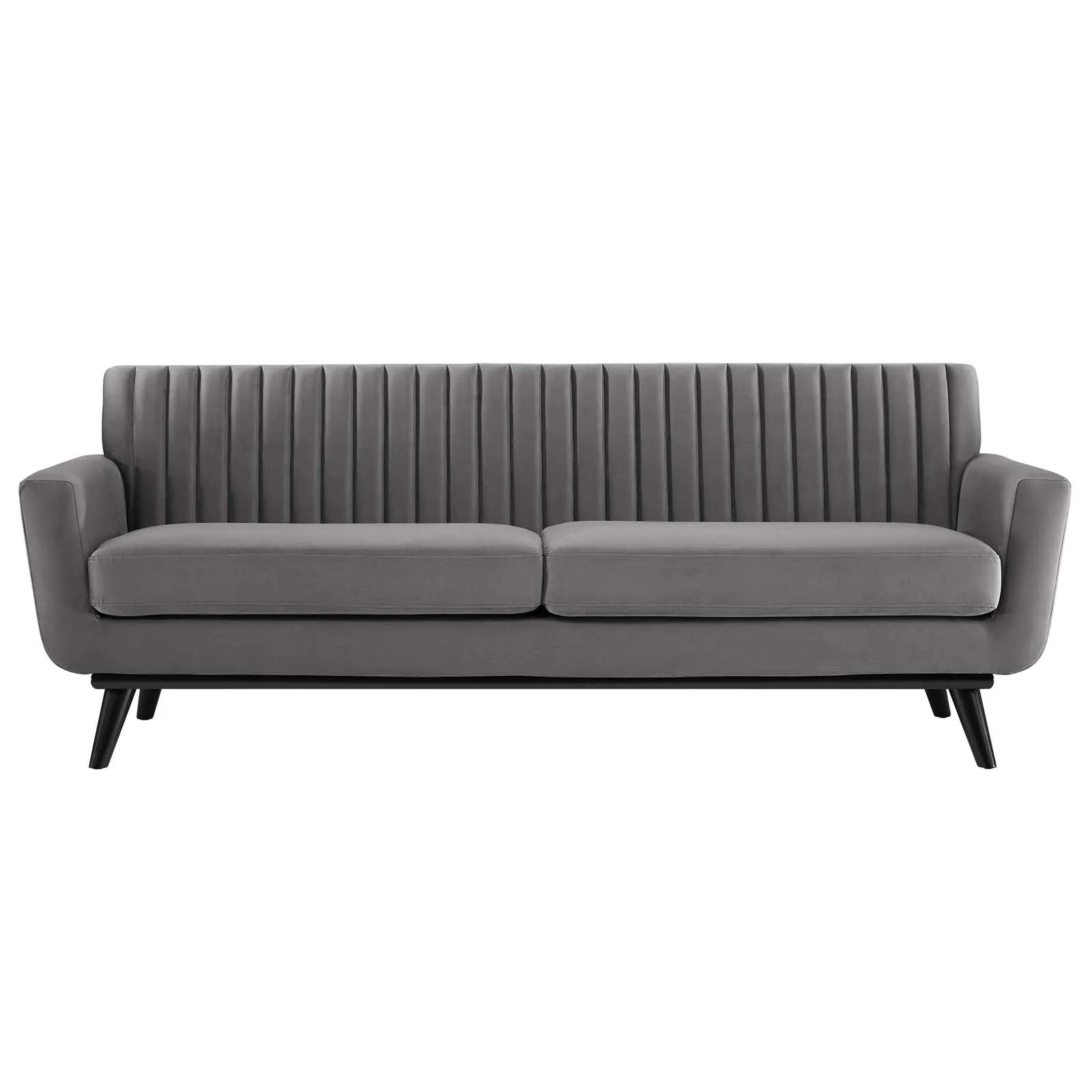 Engage Channel Tufted Performance Velvet Sofa