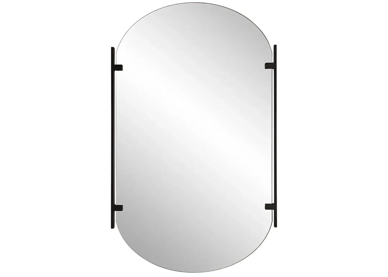 Satin Black Wall Mirror