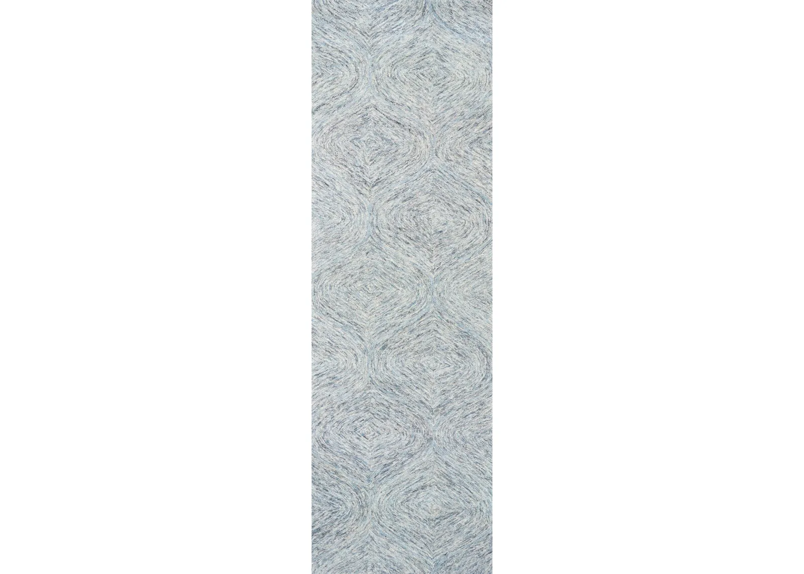 Brindleton Blue Tweed Wool 2'6" x 8' Runner Rug