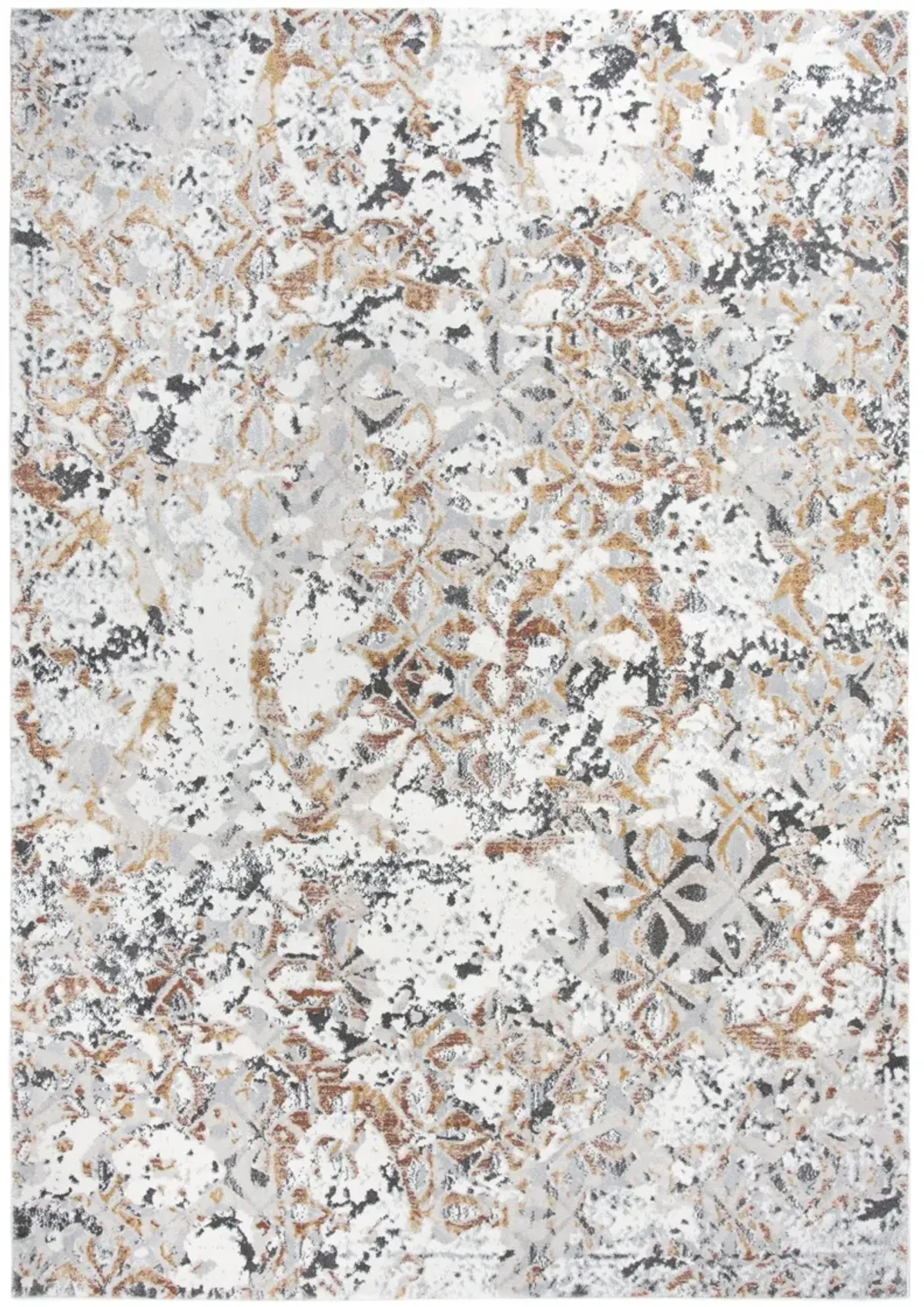 Bristol Beige/Copper All Over Polypropylene/Polyester 8'10" x 11'10" Rectangle Rug