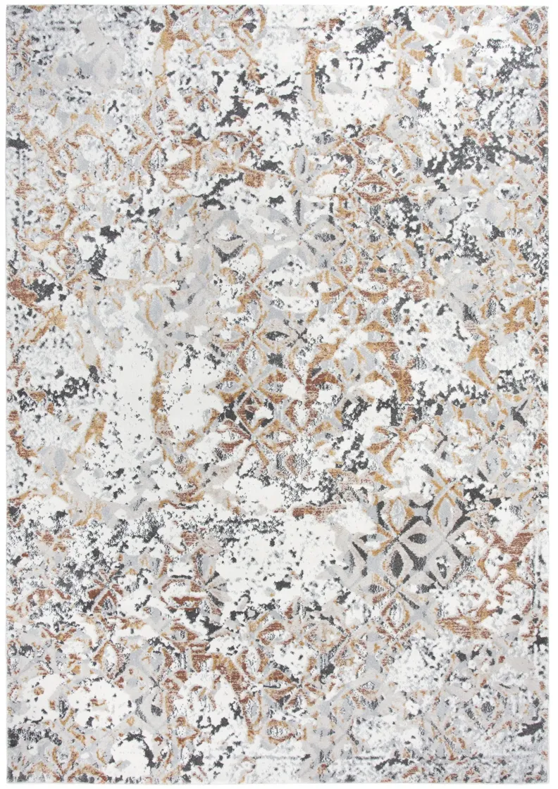 Bristol Beige/Copper All Over Polypropylene/Polyester 8'10" x 11'10" Rectangle Rug