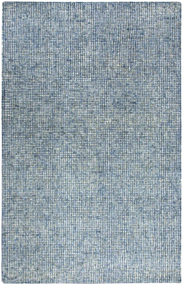 Talbot Blue Tweed Wool 5' x 8' Rectangle Rug
