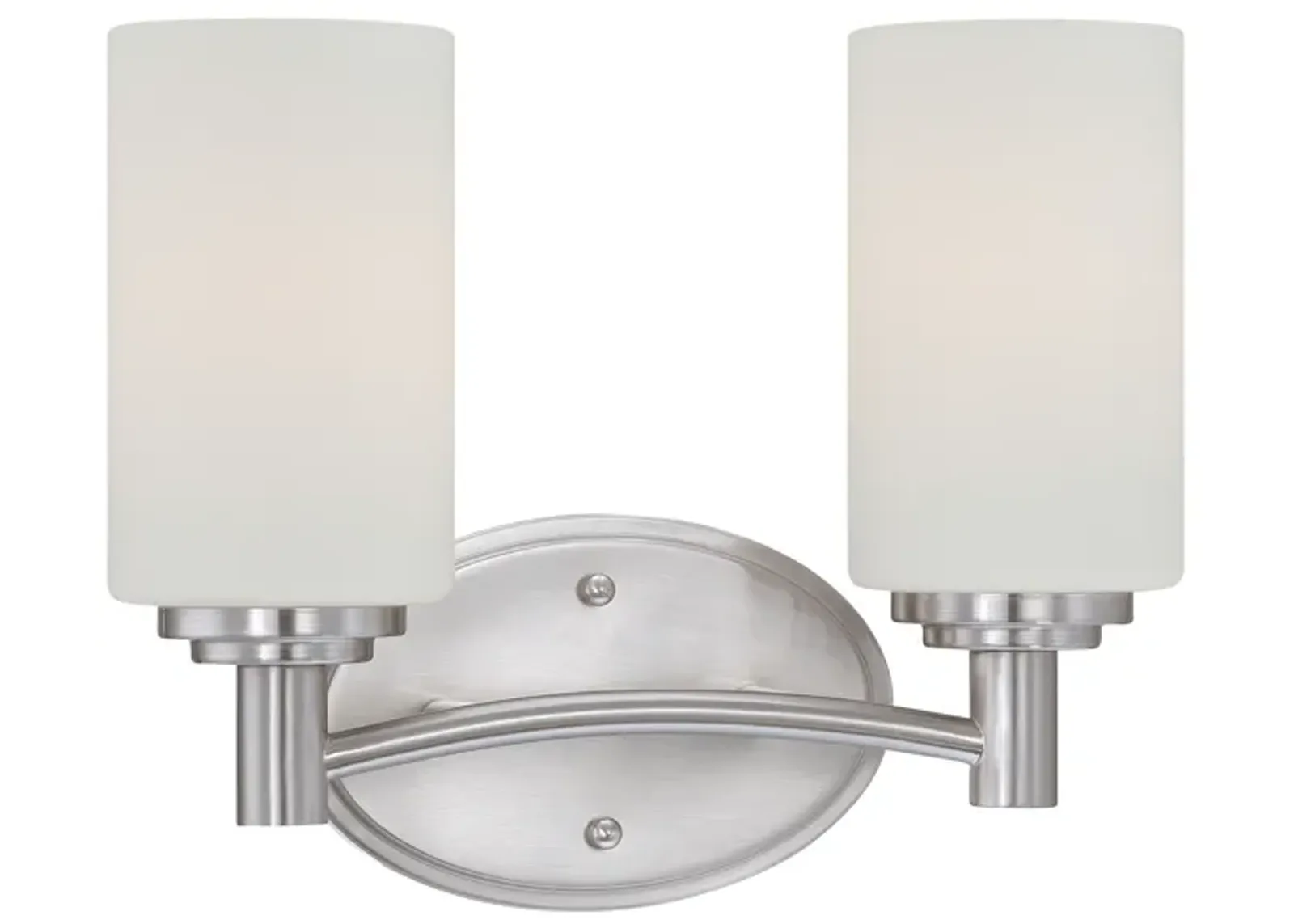 Pittman 12" Wide 2-Light Vanity Light - Brushed Nickel