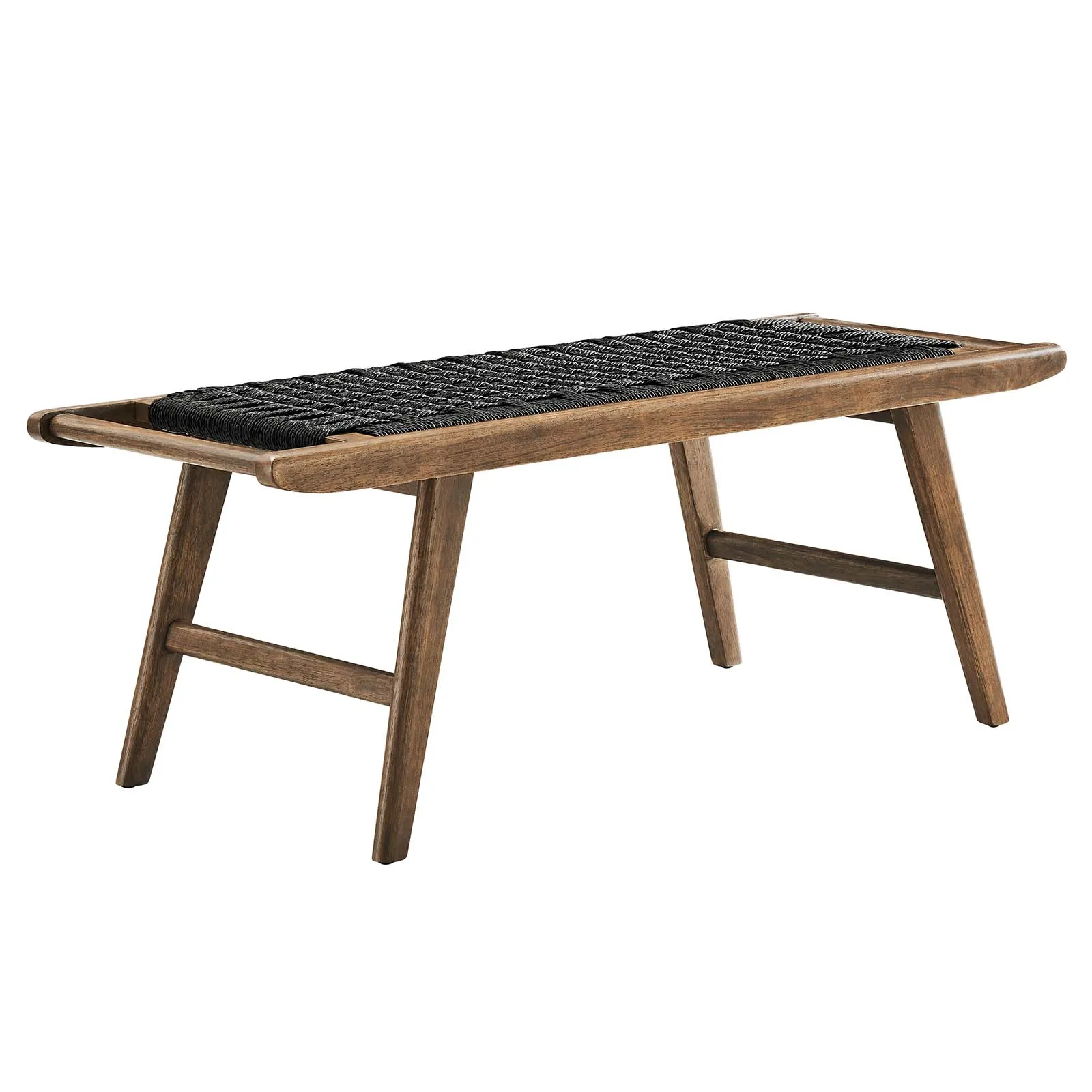 Saoirse 47" Wove Rope Wood Bench