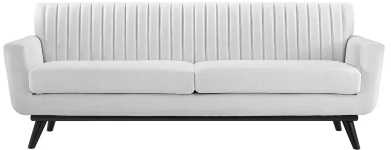 Engage Channel Tufted Fabric Sofa