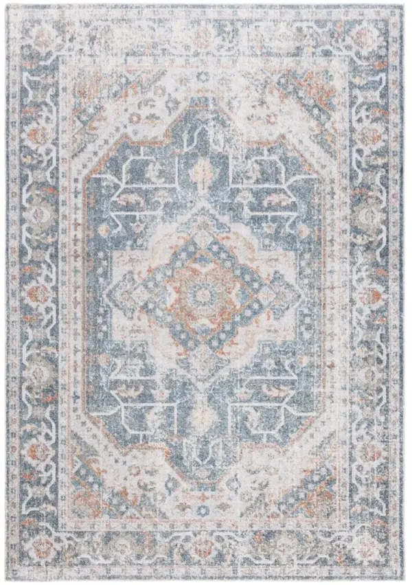 BALTIMORE 854 Blue 4' X 6' Small Rectangle Rug