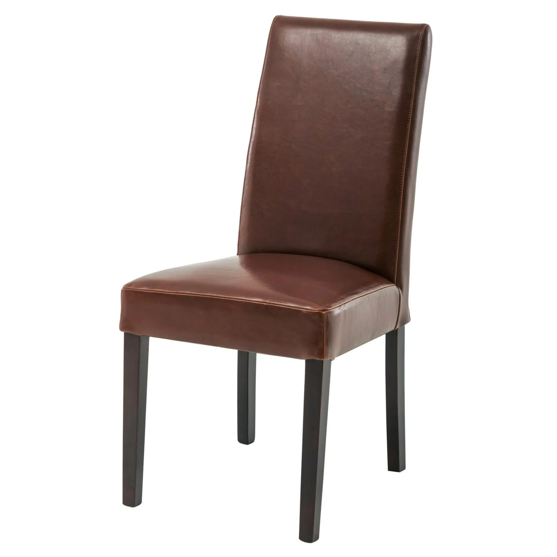 Hartford Leather Dining Side Chair, Cognac (Set of 2)