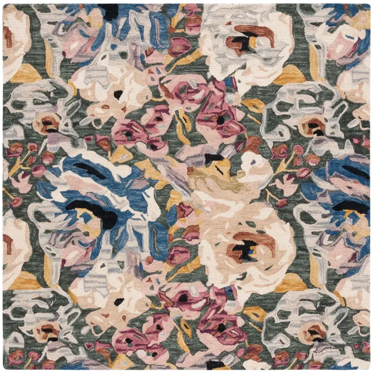 BLOSSOM Hand Tufted 6' x 6' Square area rug
