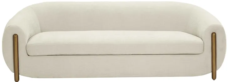 Lina Cream Chenille Textured Sofa