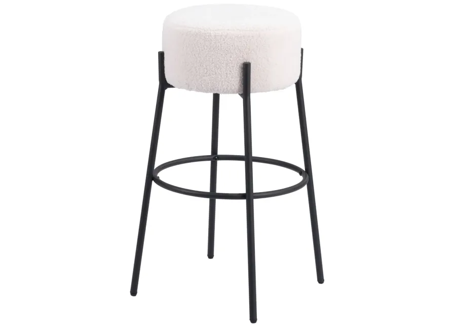 Blanche Barstool (Set of 2) Ivory