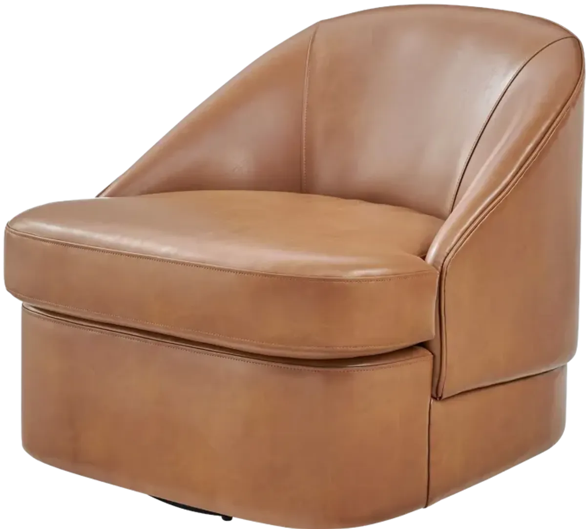 Hurley Swivel Accent Chair, Borneo Chocolate 