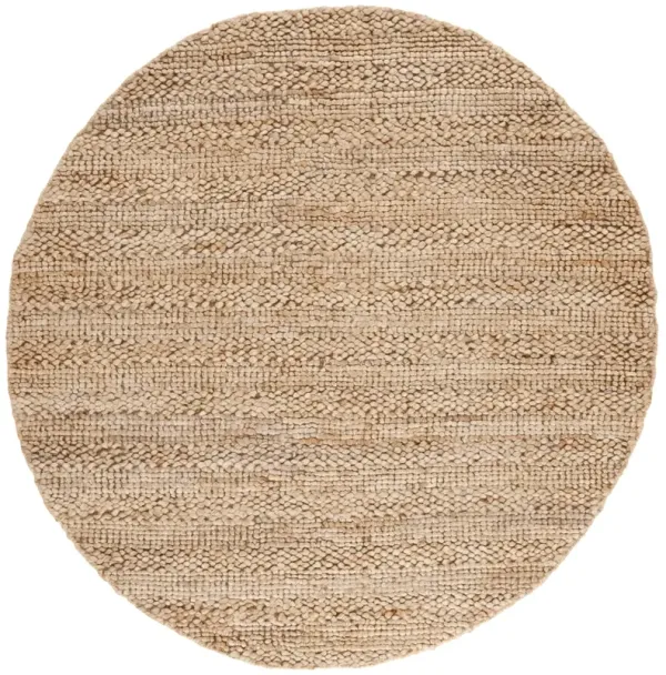 NATURAL FIBER 477 NATURAL 6' x 6' Round Round Rug