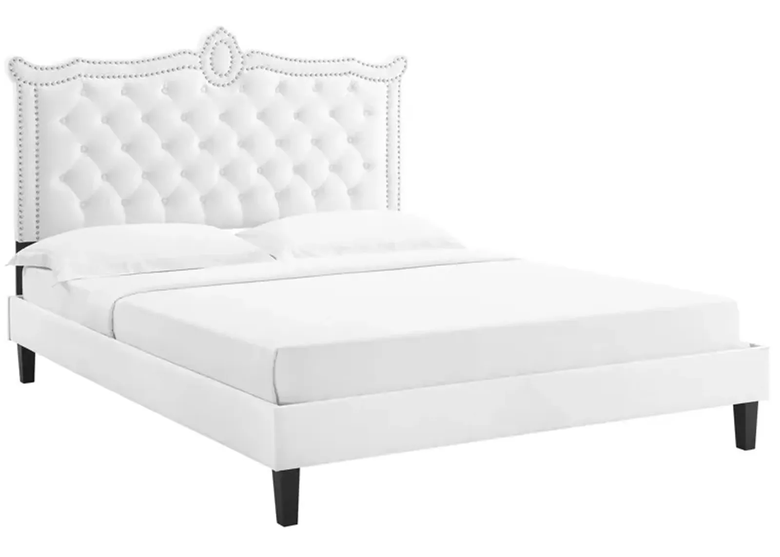 Clara Performance Velvet Queen Platform Bed