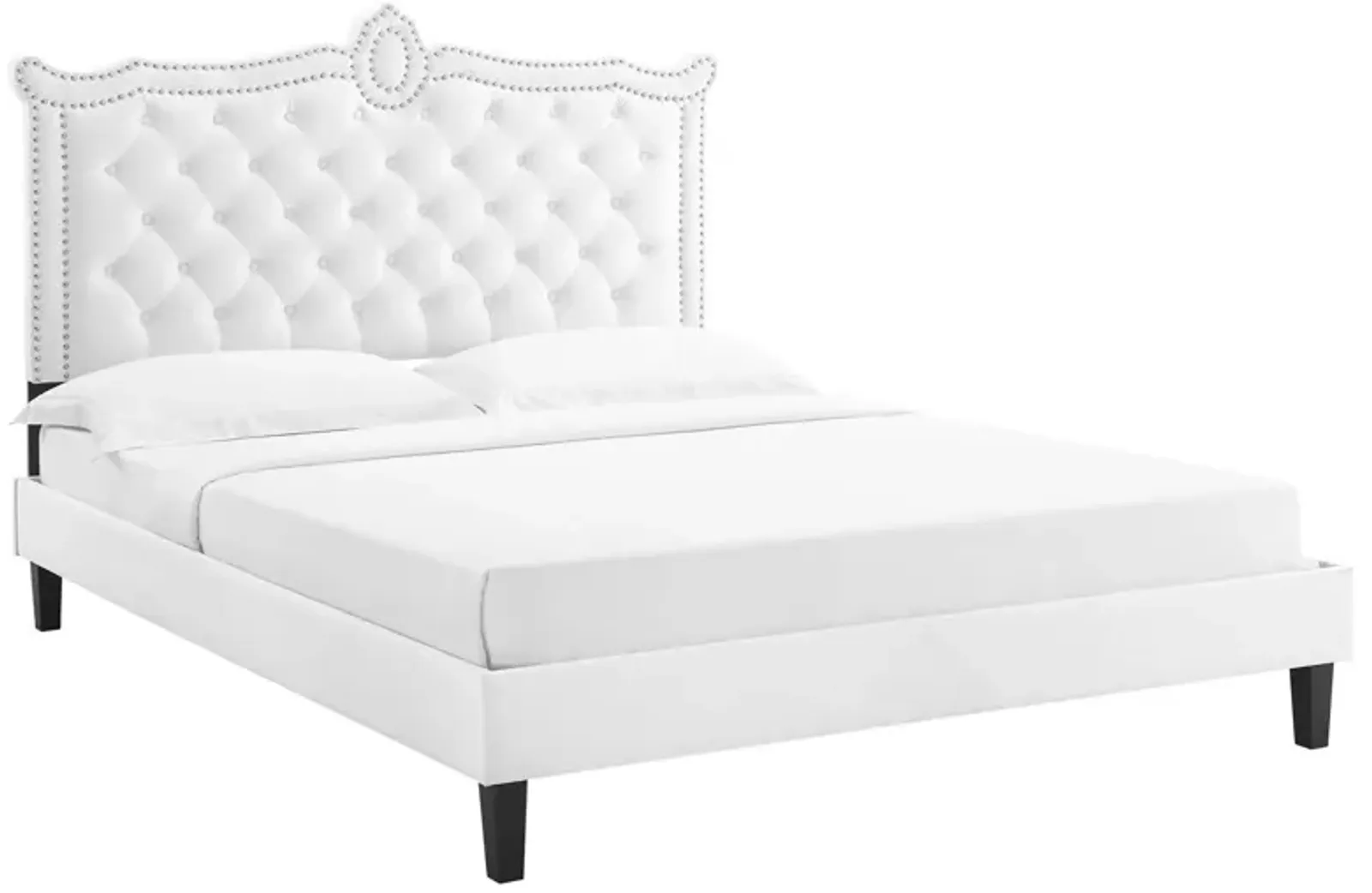 Clara Performance Velvet Queen Platform Bed