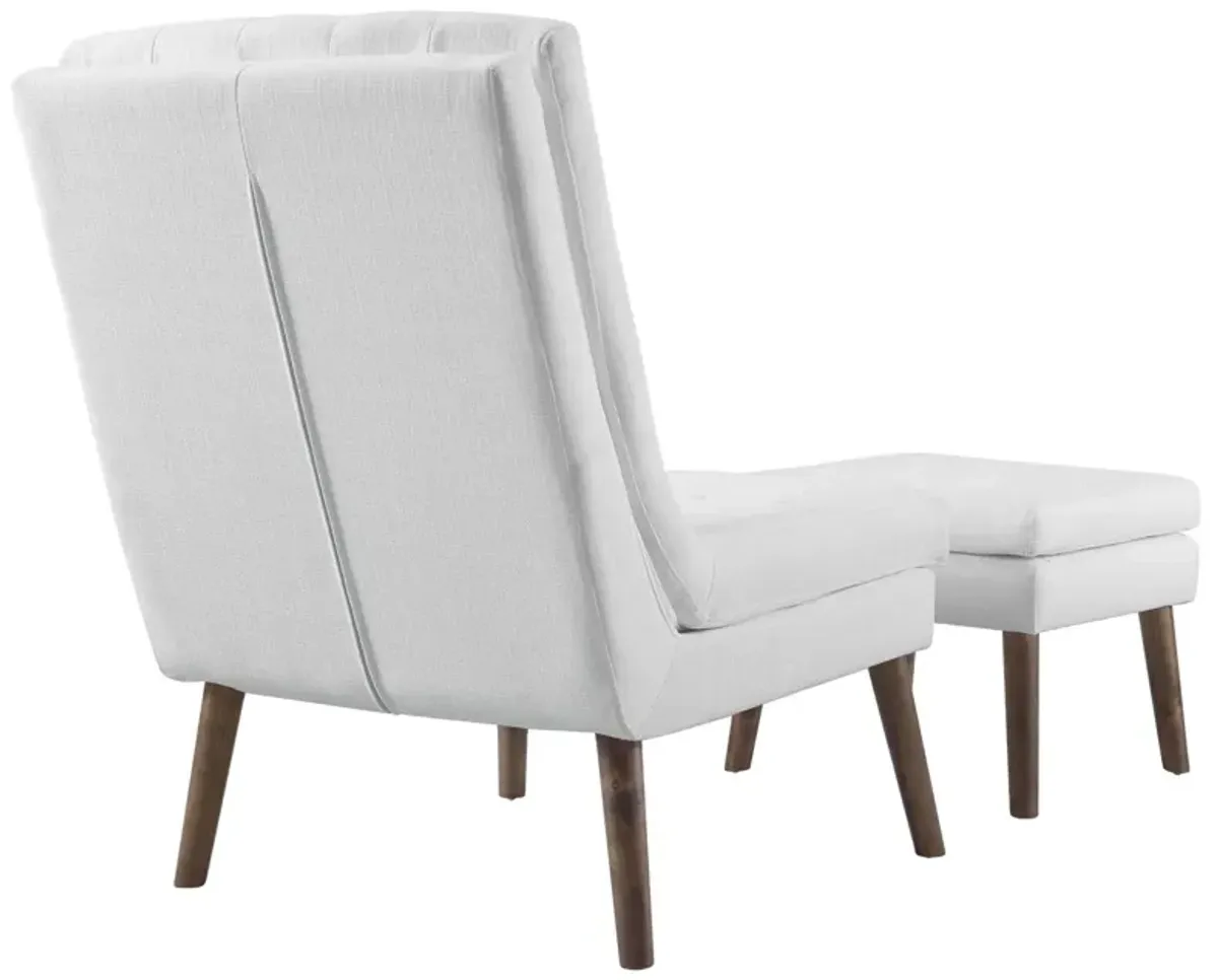 Modify Upholstered Lounge Chair and Ottoman