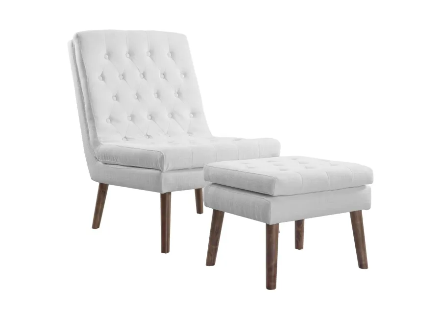 Modify Upholstered Lounge Chair and Ottoman