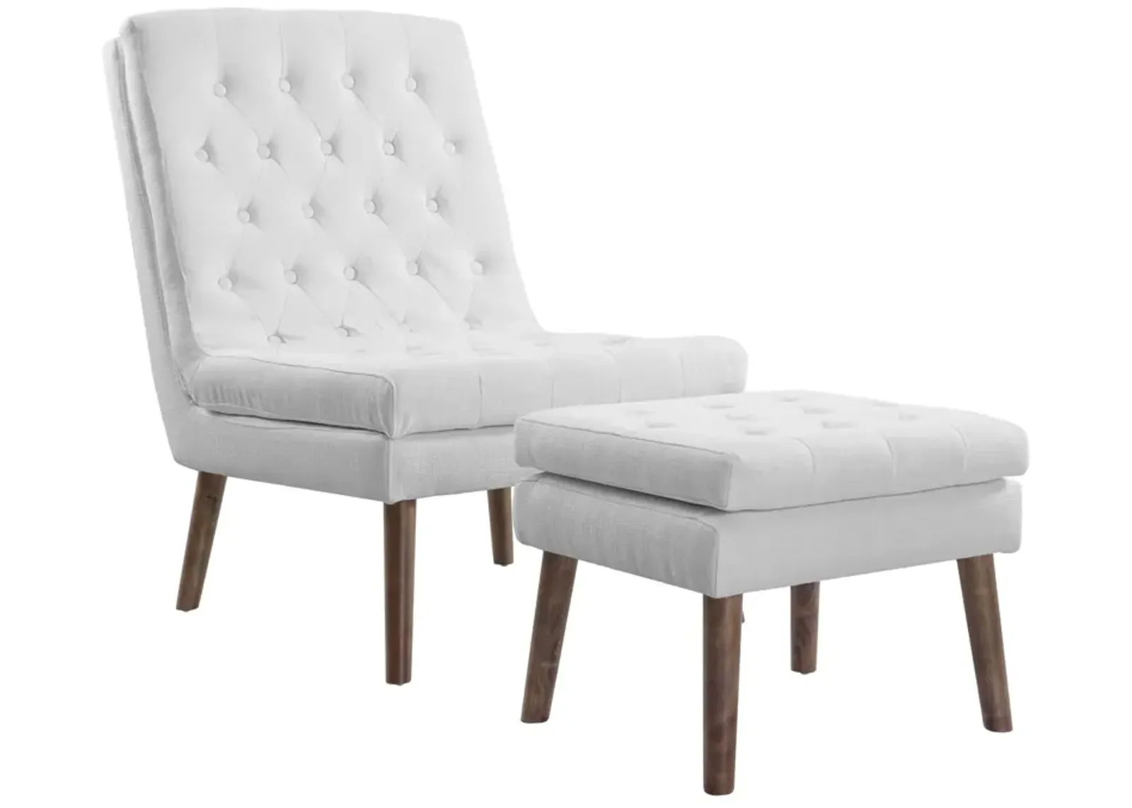 Modify Upholstered Lounge Chair and Ottoman