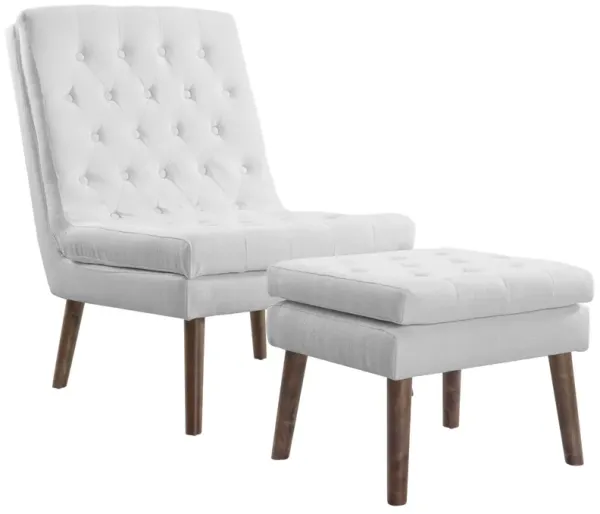 Modify Upholstered Lounge Chair and Ottoman
