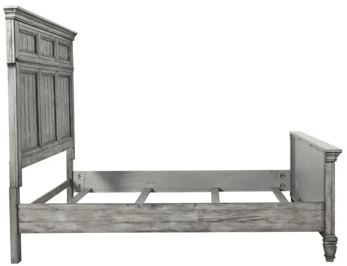 Avenue Eastern King Panel Bed Grey