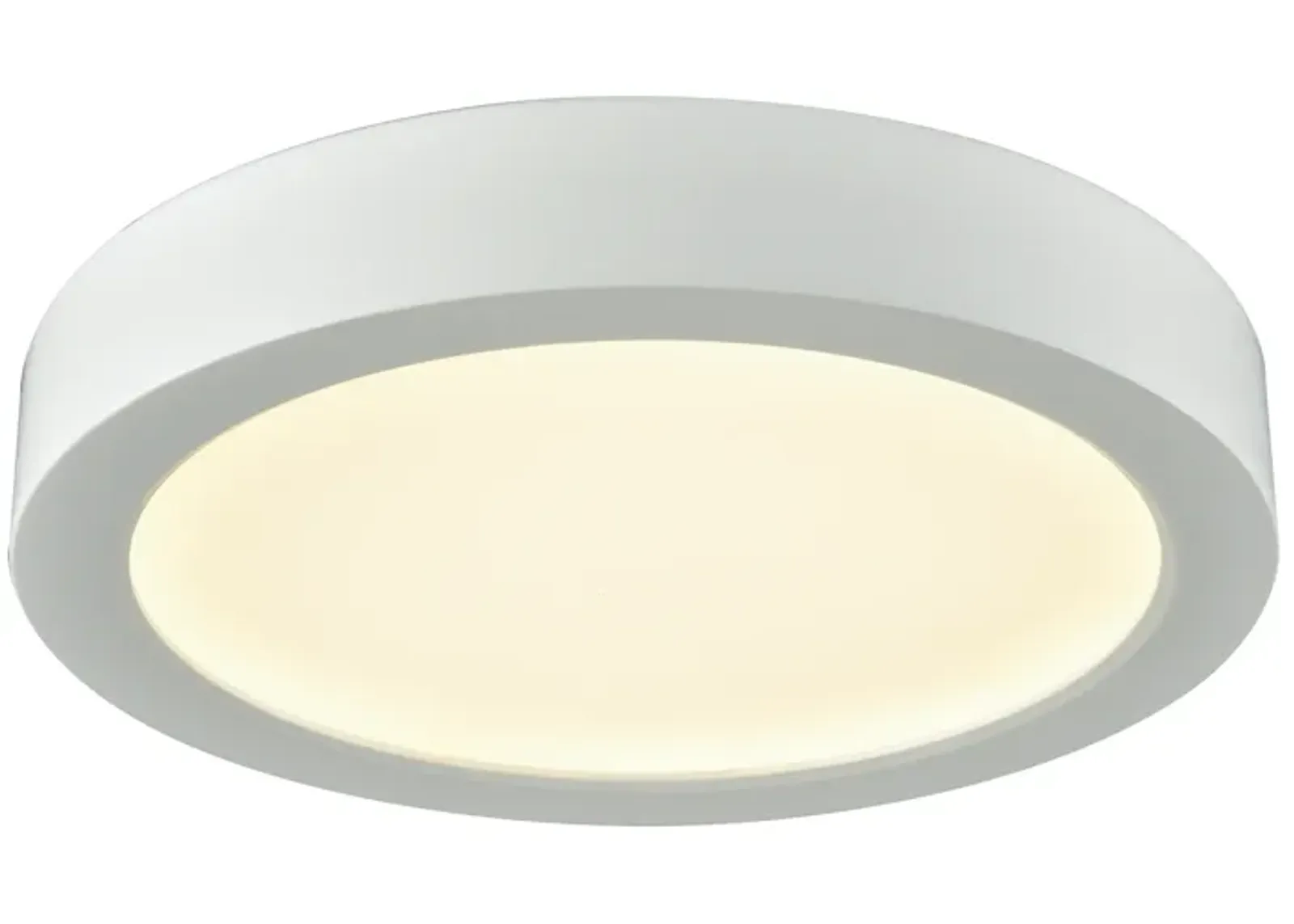 Titan 6" Wide 1-Light Flush Mount - White