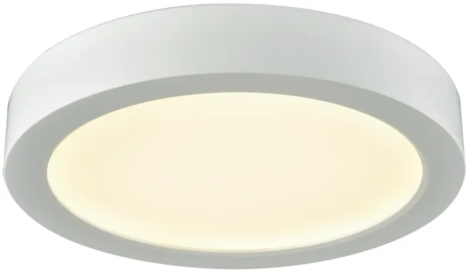 Titan 6" Wide 1-Light Flush Mount - White