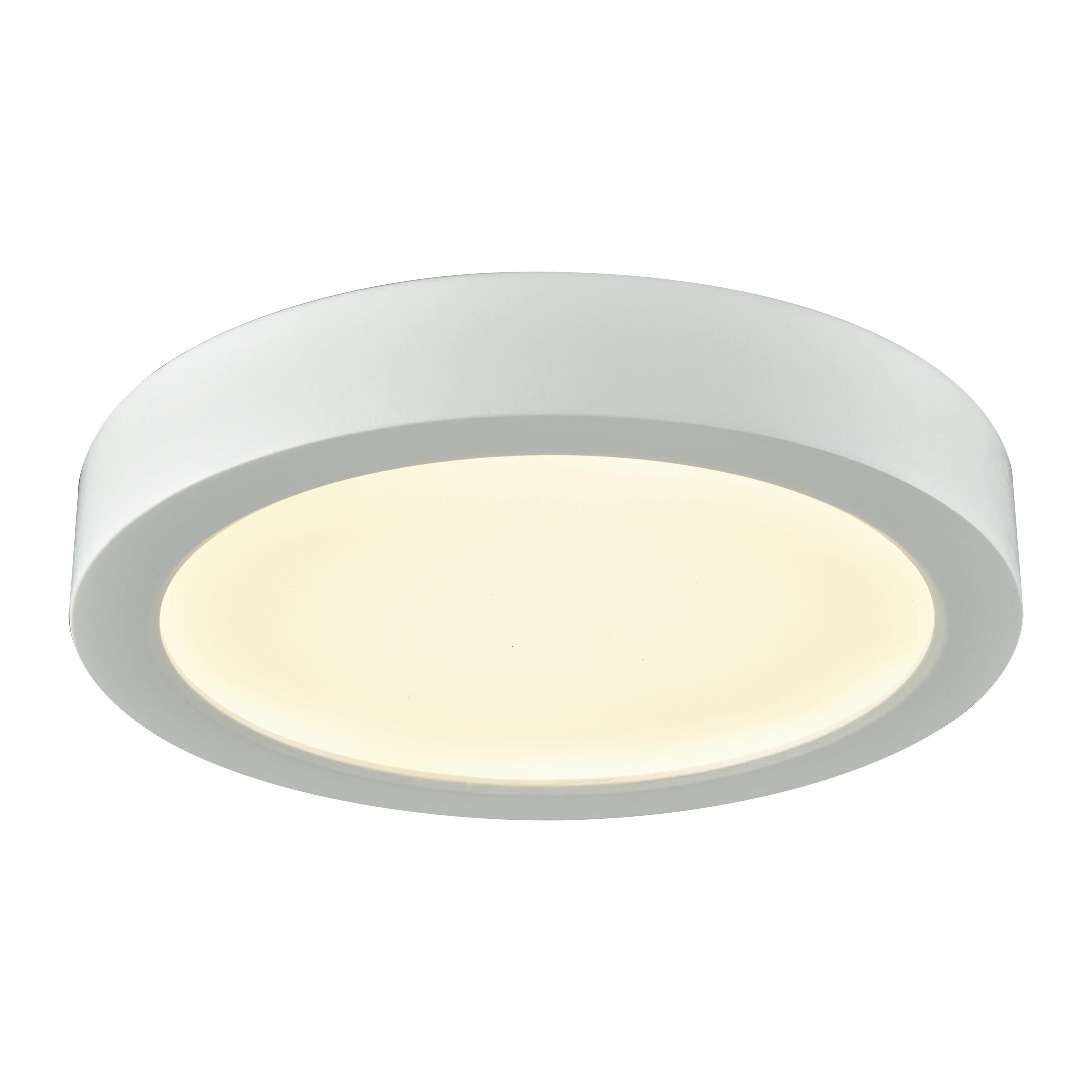 Titan 6" Wide 1-Light Flush Mount - White