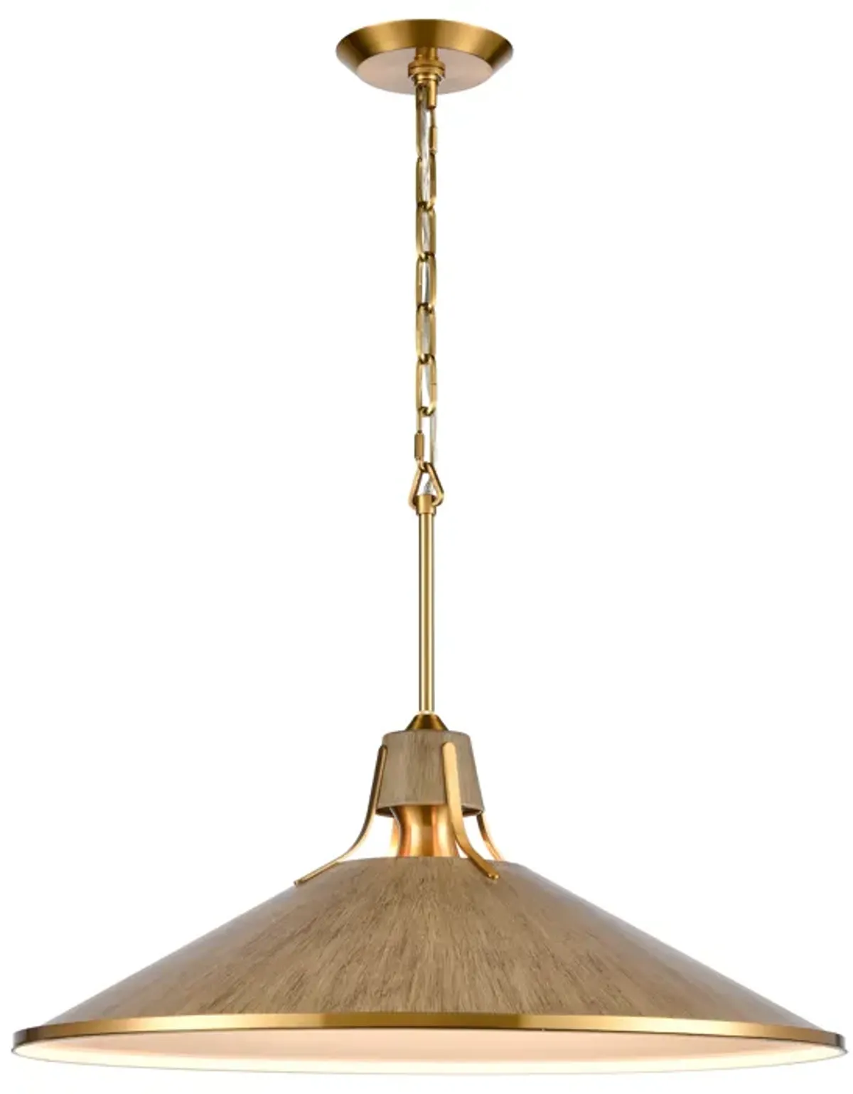 Danique 24" Wide 1-Light Pendant - Corkwood