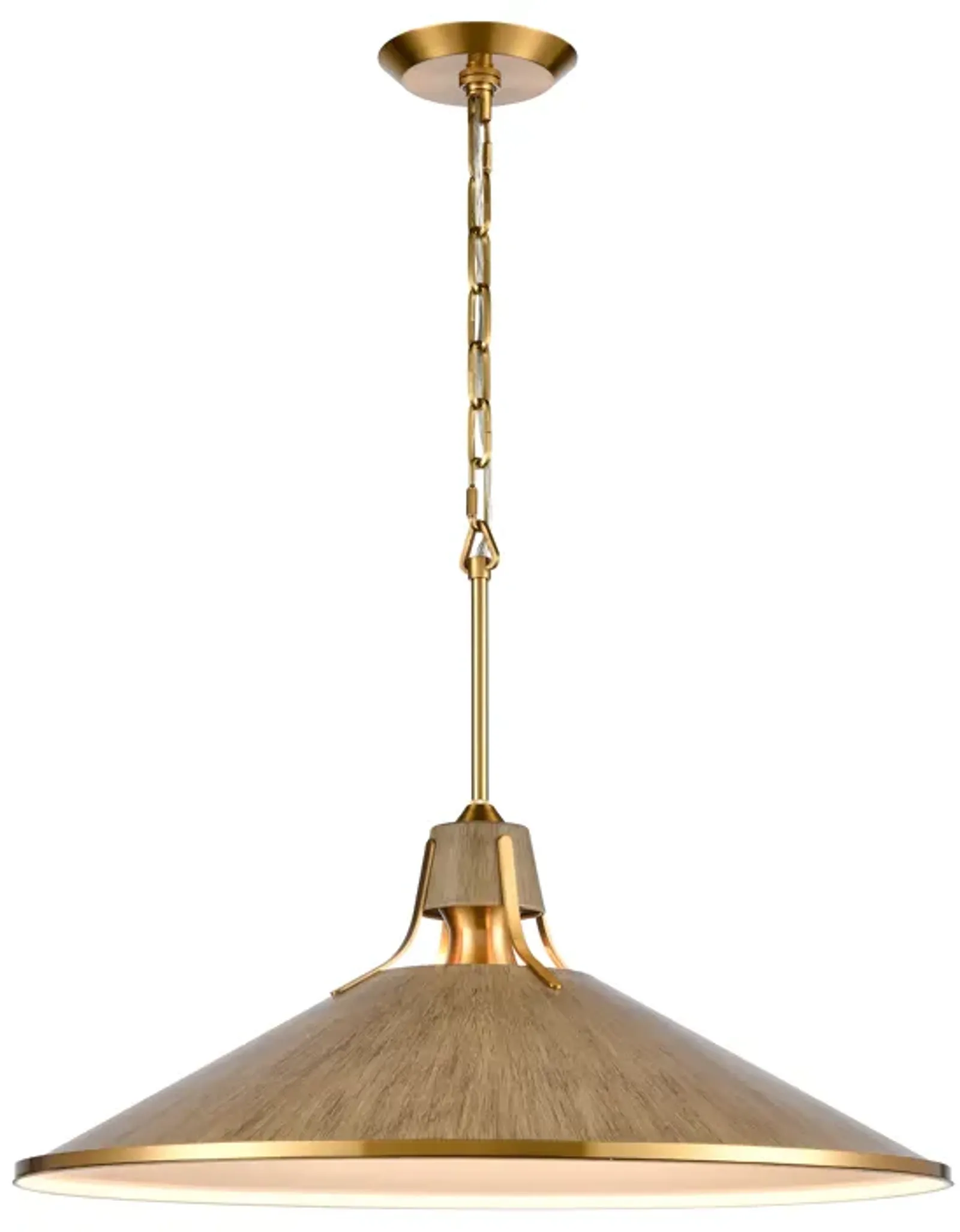 Danique 24" Wide 1-Light Pendant - Corkwood