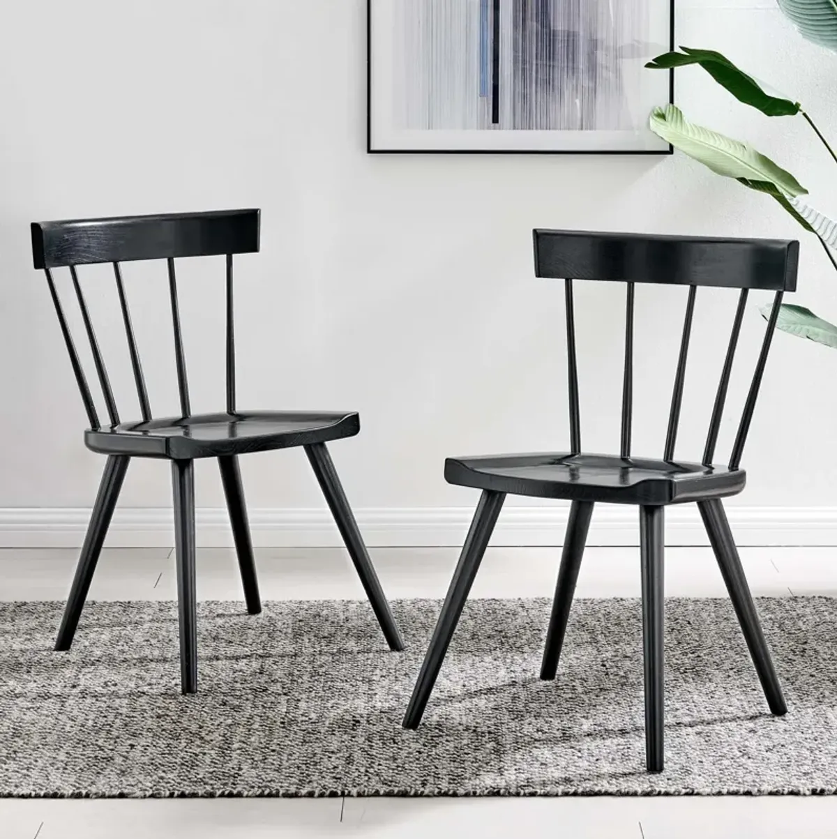 Sutter Wood Dining Side Chair Set of 2