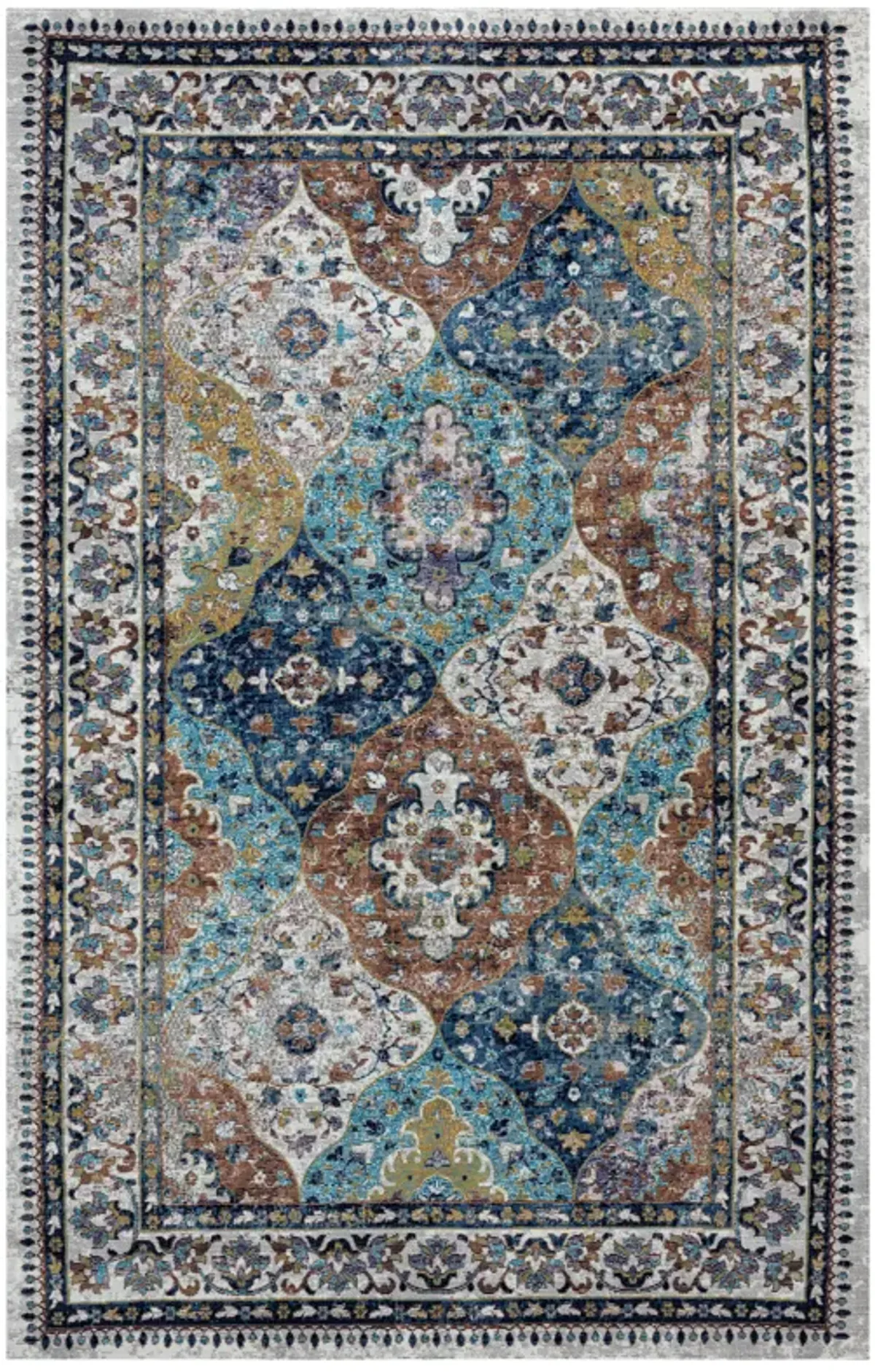 Galaxy Multi/Blue Indoor Area Rug 8'9" x 11'9"