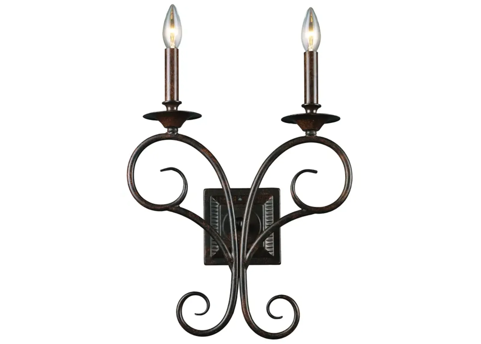 Gloucester 17.5" High 2-Light Sconce - Weathered Bronze