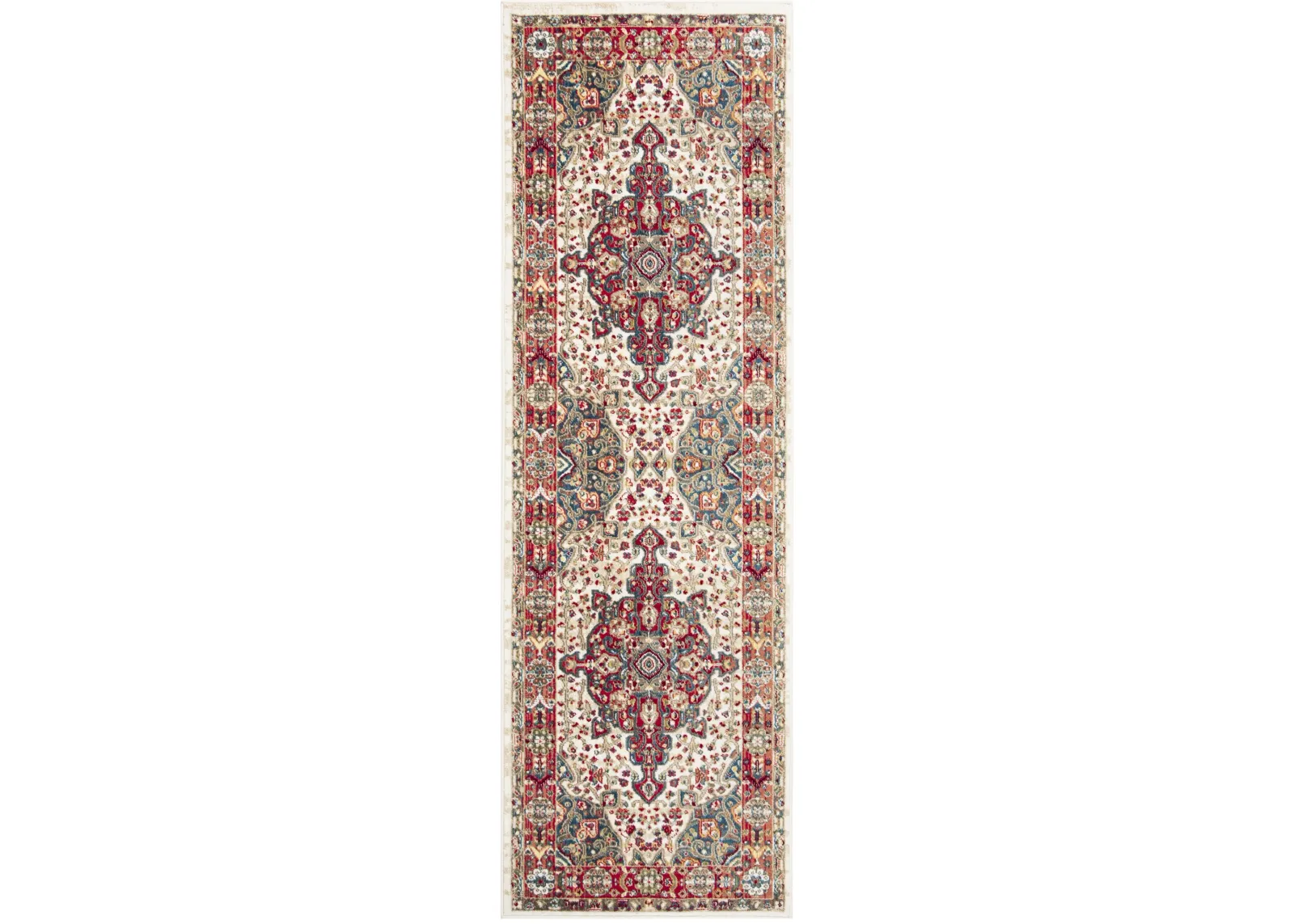 KASHAN 305 IVORY  2'-6' x 6' Runner Rug