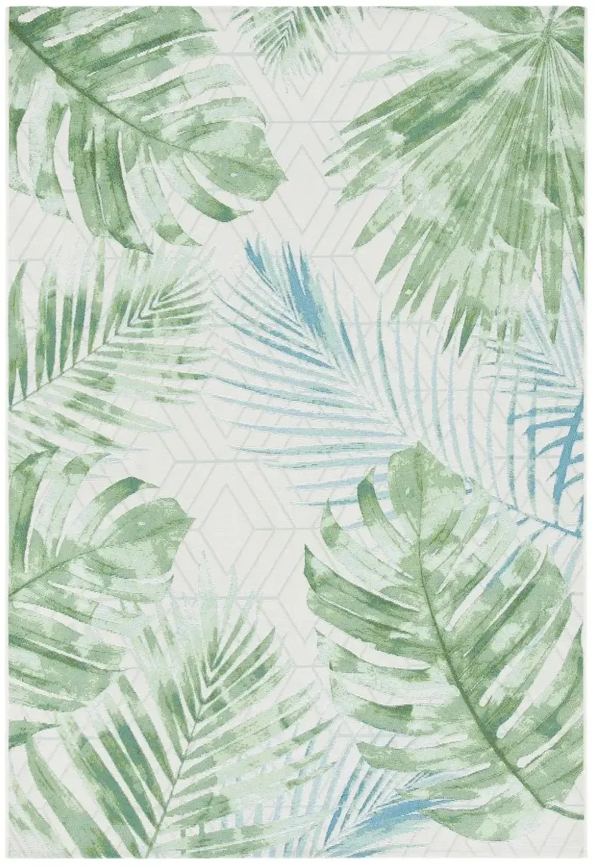 BARBADOS 590 Green 9'-10' x 12'-5' Large Rectangle Rug