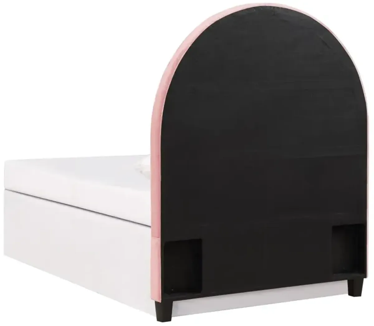 June Upholstered Arched Twin Headboard Blush