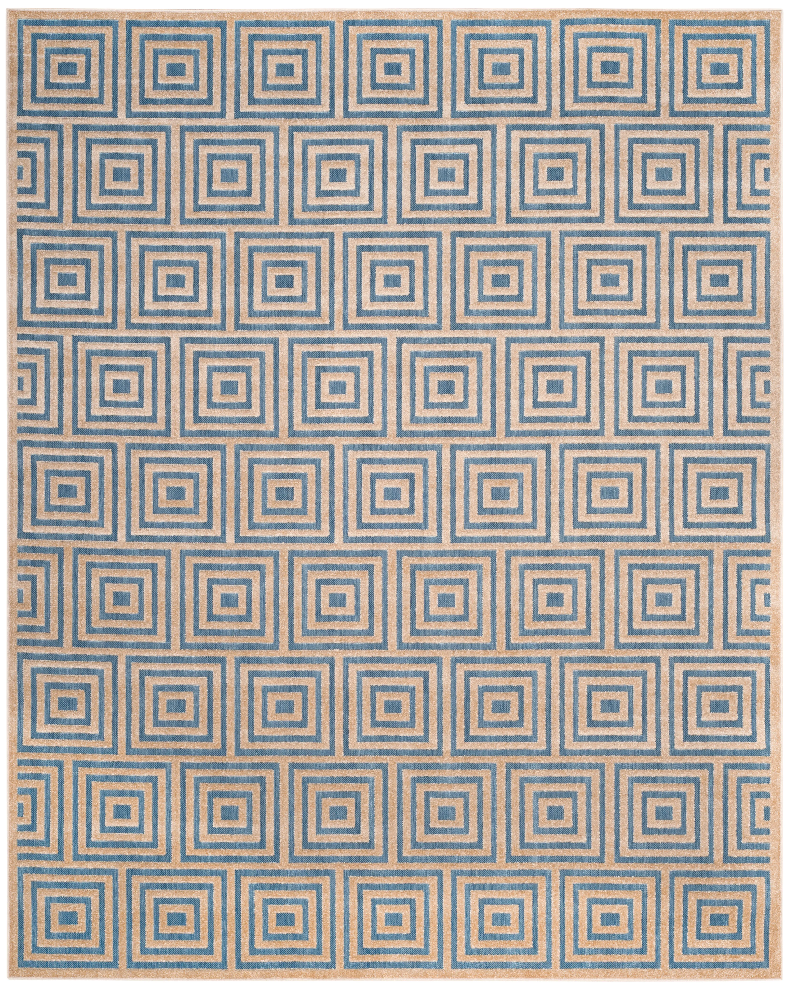 Cottage COT941F Light Blue / Cream Rug 